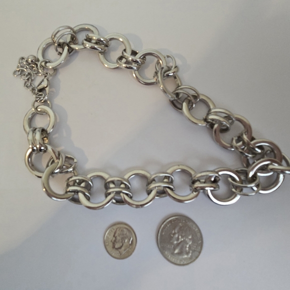 SILVER TONE NECKLACE MOBIUS, Gift Boxed #4 - Picture 6 of 12